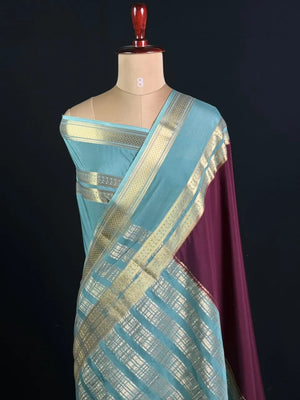 Semi Mysore Silk Saree-V Bentex