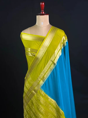 Semi Mysore Silk Saree-V Bentex