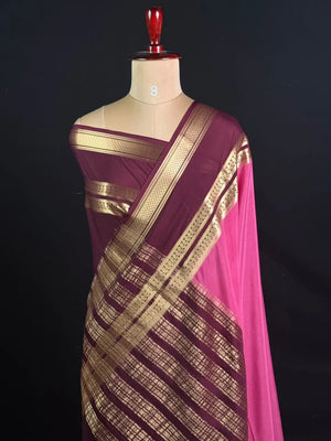 Semi Mysore Silk Saree-V Bentex