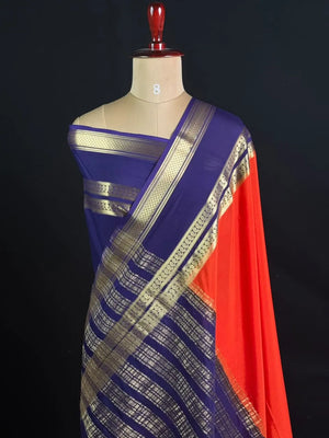 Semi Mysore Silk Saree-V Bentex