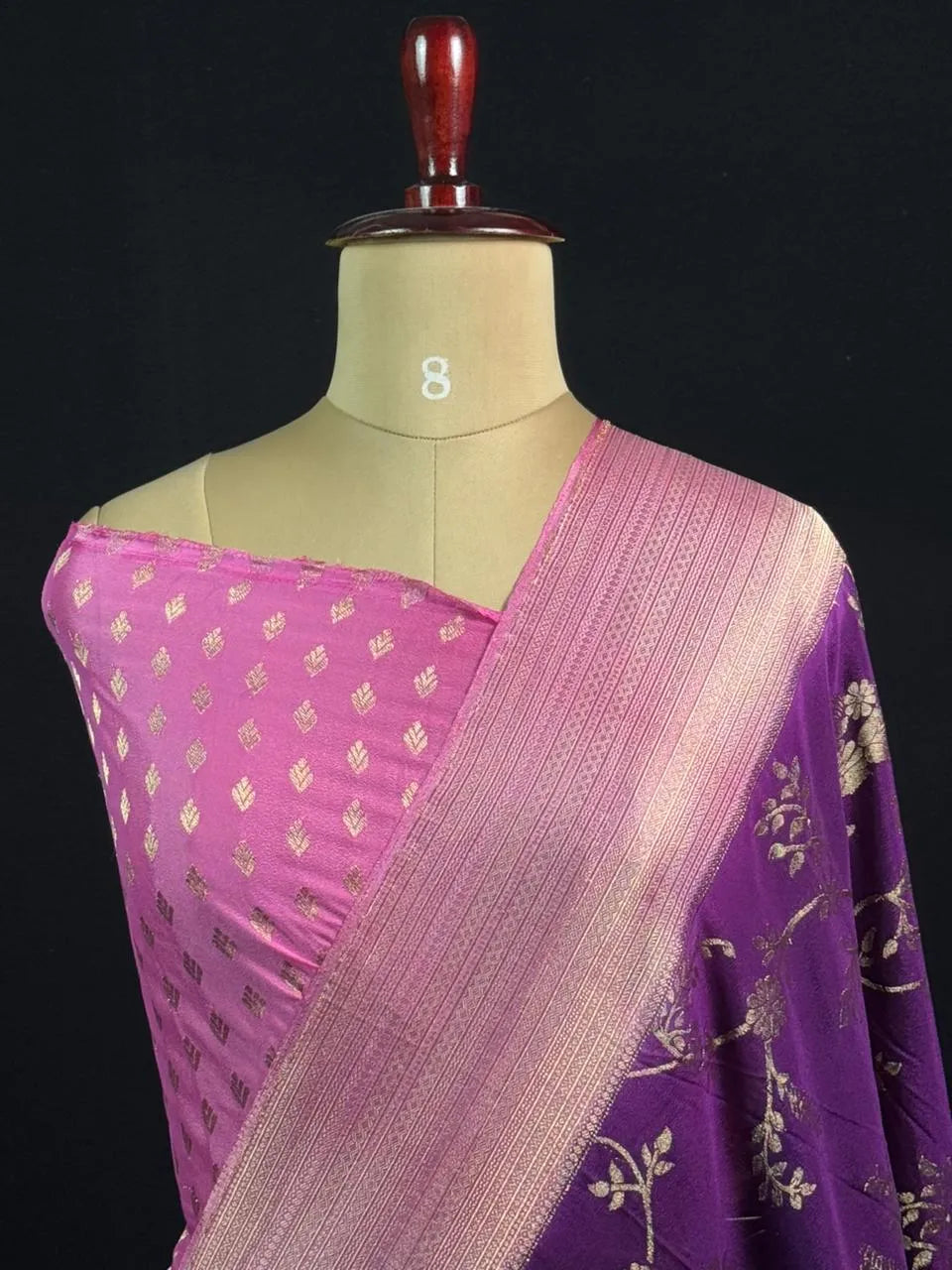 Classic Georgette Drapes for Every Occasion-VENKY CHIFFON 2