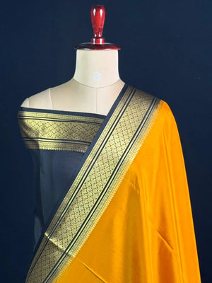 Traditional Zari Border Mysore Silk Saree