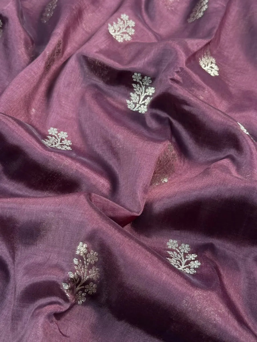 Pure Viscose Zari Silk Saree Floral