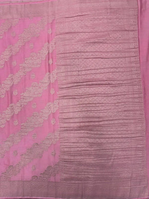 Semi Chiffon Saree for Women – Lightweight, Flowing Fabric for Daily & Party Wear-(Venice bouquet)