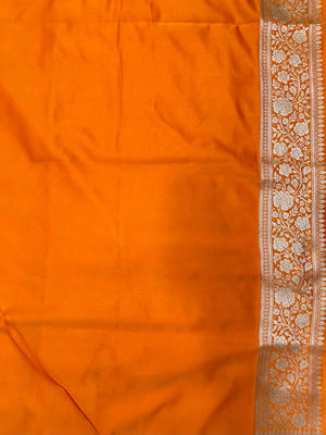 Traditional Semi Katan Silk Saree with Rich Banarasi Weave (venice Kataan)