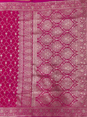 Traditional Semi Katan Silk Saree with Rich Banarasi Weave (venice Kataan)