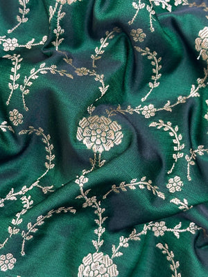 Traditional Semi Katan Silk Saree with Rich Banarasi Weave (venice Kataan)