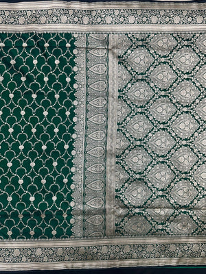 Traditional Semi Katan Silk Saree with Rich Banarasi Weave (venice Kataan)