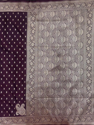 Traditional Semi Banarasi Kataan Silk Saree for Timeless Beauty (Venice Kataan)