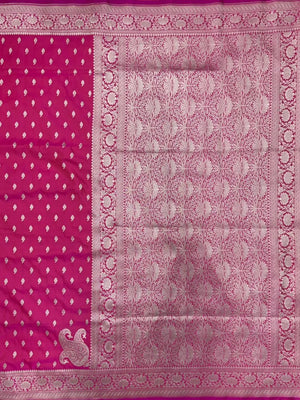 Traditional Semi Banarasi Kataan Silk Saree for Timeless Beauty (Venice Kataan)