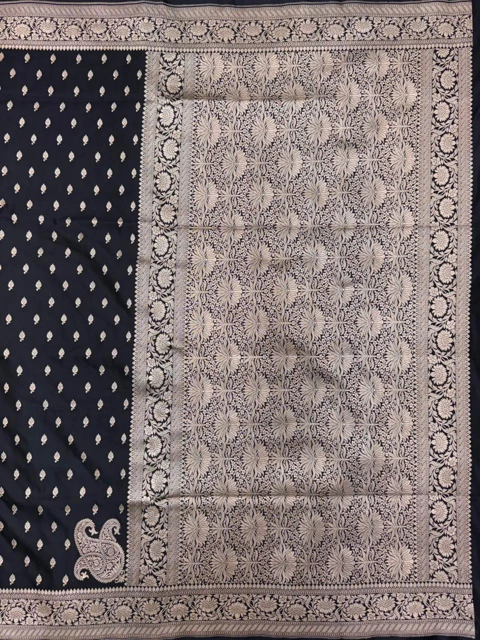 Traditional Semi Banarasi Kataan Silk Saree for Timeless Beauty (Venice Kataan)