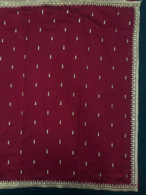 Designer Semi Banarasi Tussar Saree with Golden Zari Touch