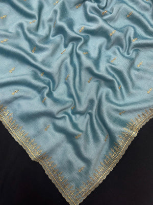 Designer Semi Banarasi Tussar Saree with Golden Zari Touch