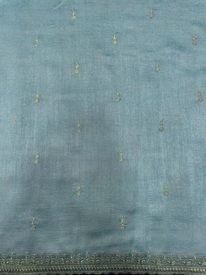 Designer Semi Banarasi Tussar Saree with Golden Zari Touch