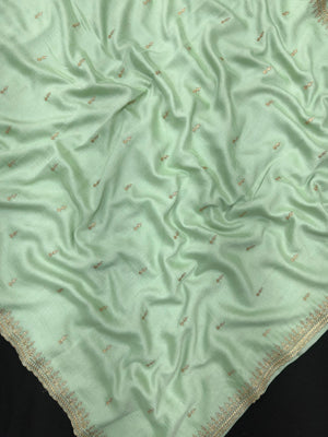 Designer Semi Banarasi Tussar Saree with Golden Zari Touch