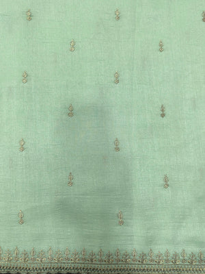 Designer Semi Banarasi Tussar Saree with Golden Zari Touch