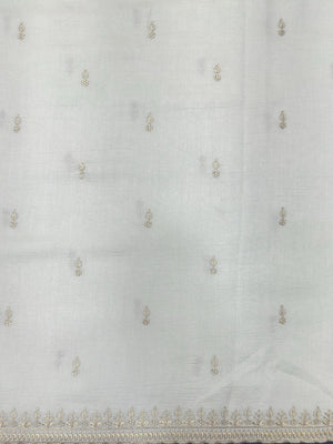 Designer Semi Banarasi Tussar Saree with Golden Zari Touch