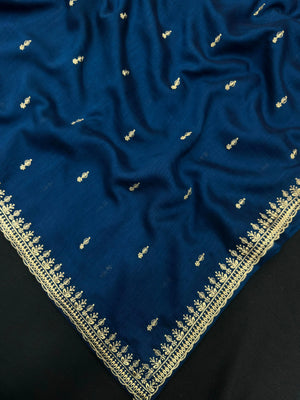 Designer Semi Banarasi Tussar Saree with Golden Zari Touch