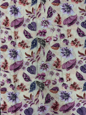 Graceful Malai Cotton Saree with Box Weave Design (Viscose Chex Bute)