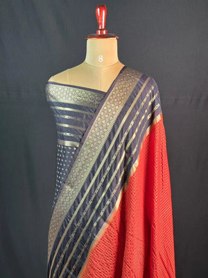 Latest Semi Crepe Chex Silk Saree 💫 Perfect Everyday Elegance