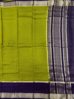 Classic Musk Chex Soft Silk Saree