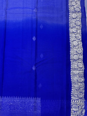 Banarasi Pure Khaddi Chiffon Saree