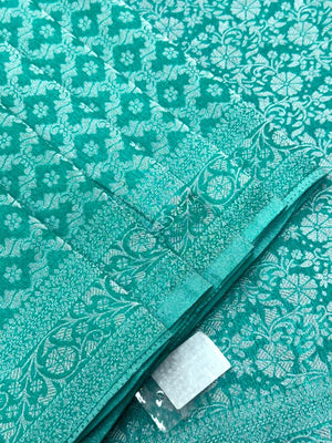 Wonderla-Fancy Zari Weaving Georgette Saree