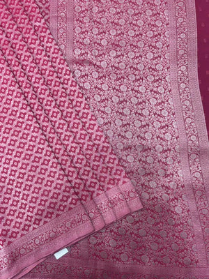 Wonderla-Fancy Zari Weaving Georgette Saree