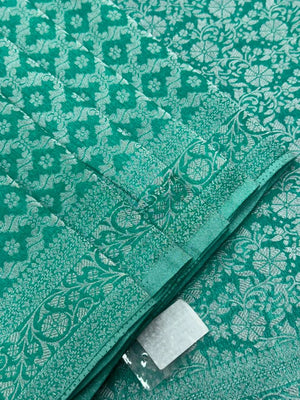 Wonderla-Fancy Zari Weaving Georgette Saree