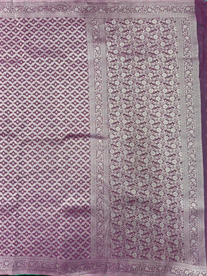 Wonderla-Fancy Zari Weaving Georgette Saree