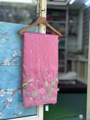 Everyday Royalty Paper Silk Saree-(Zaitoon silk )