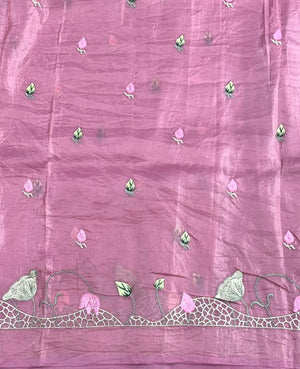 Everyday Royalty Paper Silk Saree-(Zaitoon silk )