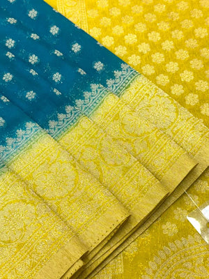 Handwoven Georgette Buta Saree