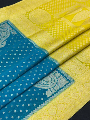 Handwoven Georgette Buta Saree