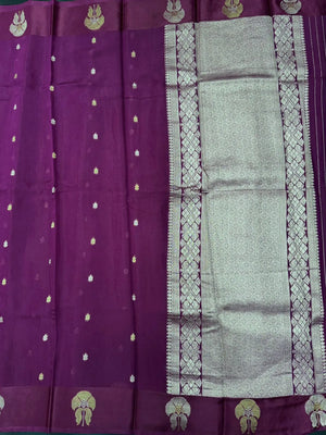 Queenly Drape Authentic Raw Silk Saree