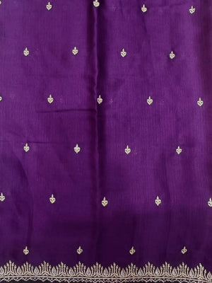 Classic Raw Silk Saree with Lustrous Finish-Zoya Crape