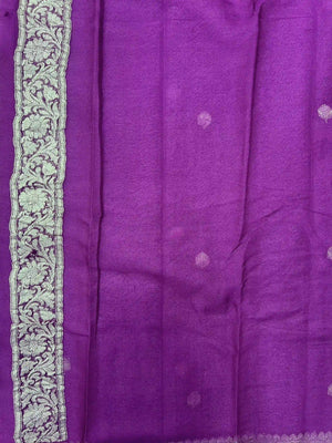 Banarasi Pure Khaddi Chiffon Saree