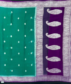 Banarasi Pure Khaddi Chiffon Saree-2