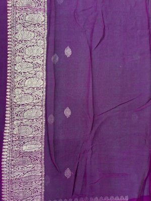 Banarasi Pure Khaddi Chiffon Saree-2