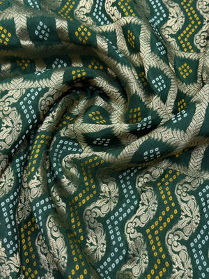 Pure Viscose Bandhani Banarasi Silk Saree
