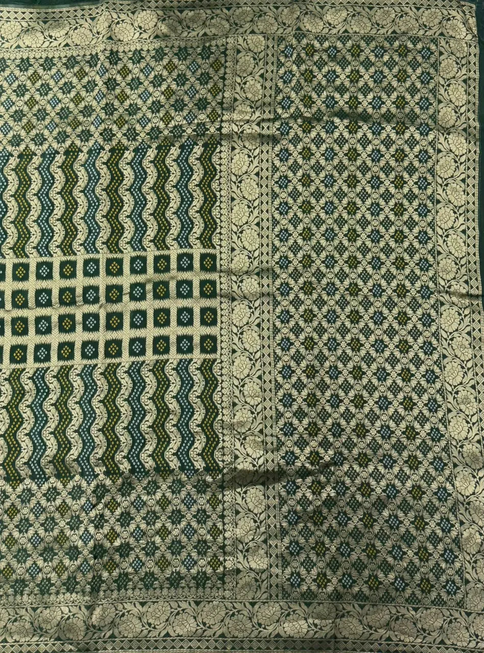 Pure Viscose Bandhani Banarasi Silk Saree