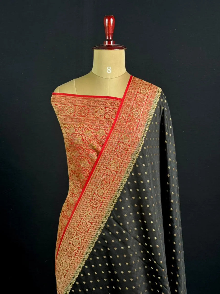Pure Banarasi Crepe Saree