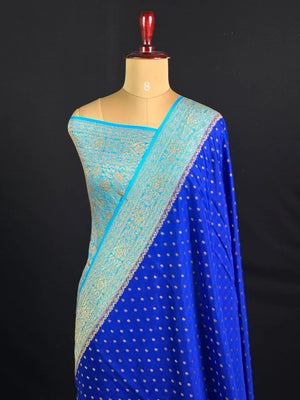Pure Banarasi Crepe Saree