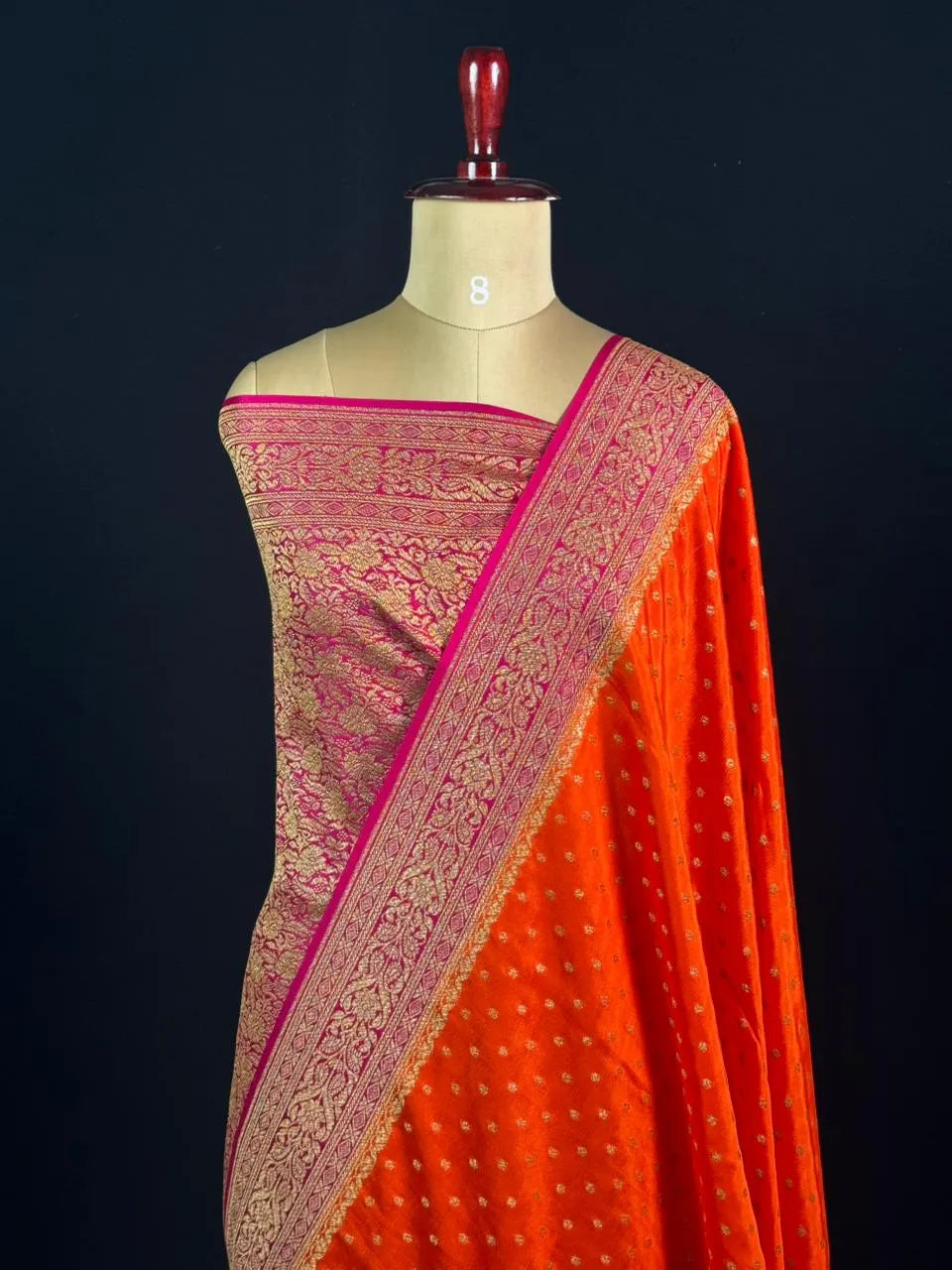 Pure Banarasi Crepe Saree