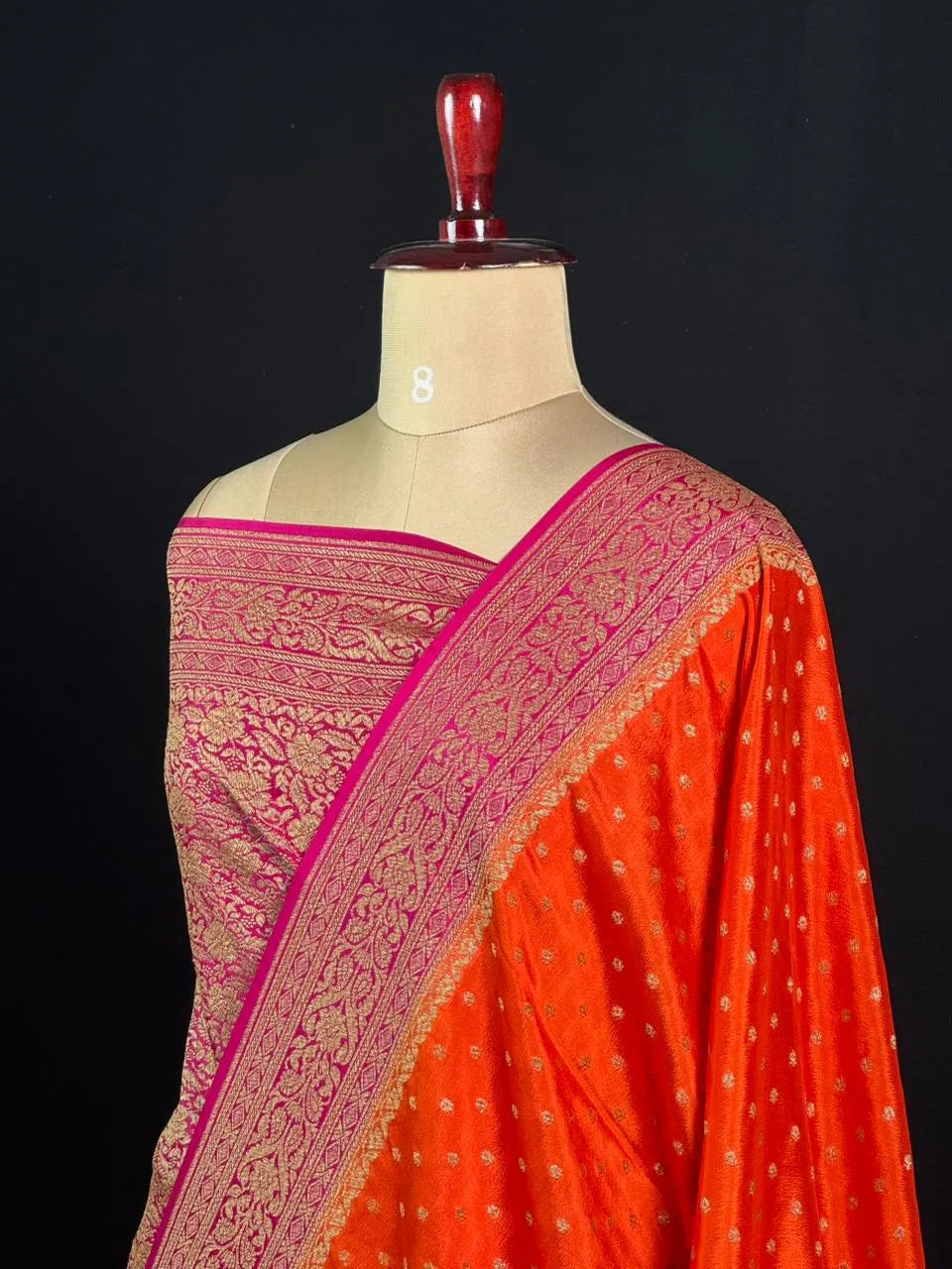 Pure Banarasi Crepe Saree