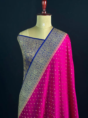 Pure Banarasi Crepe Saree