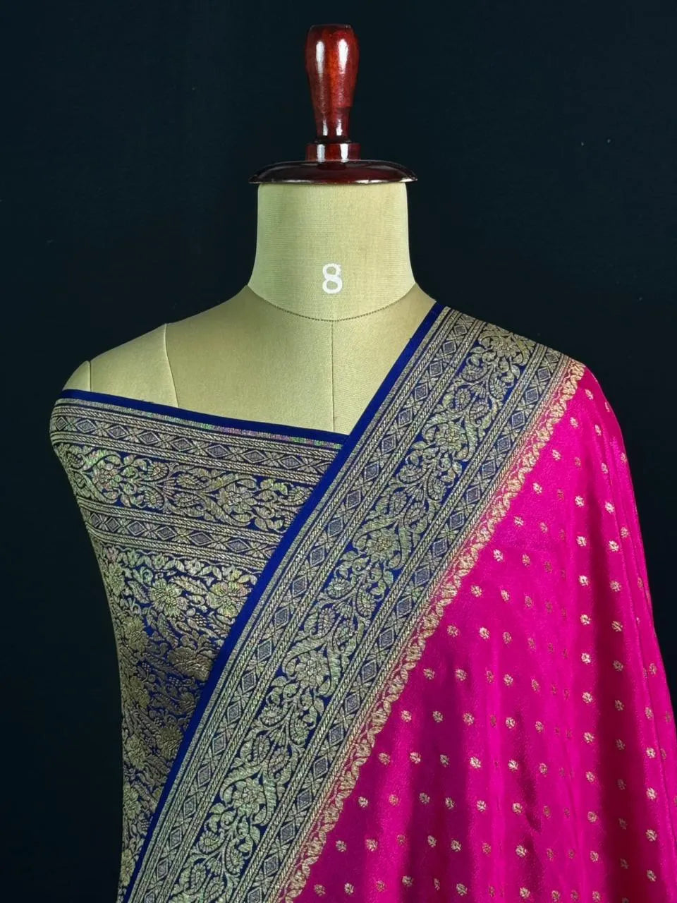 Pure Banarasi Crepe Saree