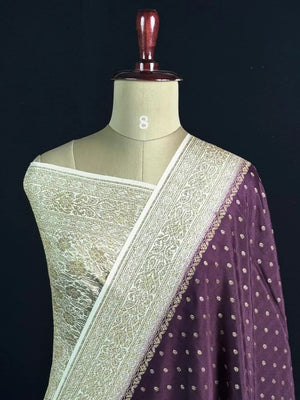 Pure Banarasi Crepe Saree