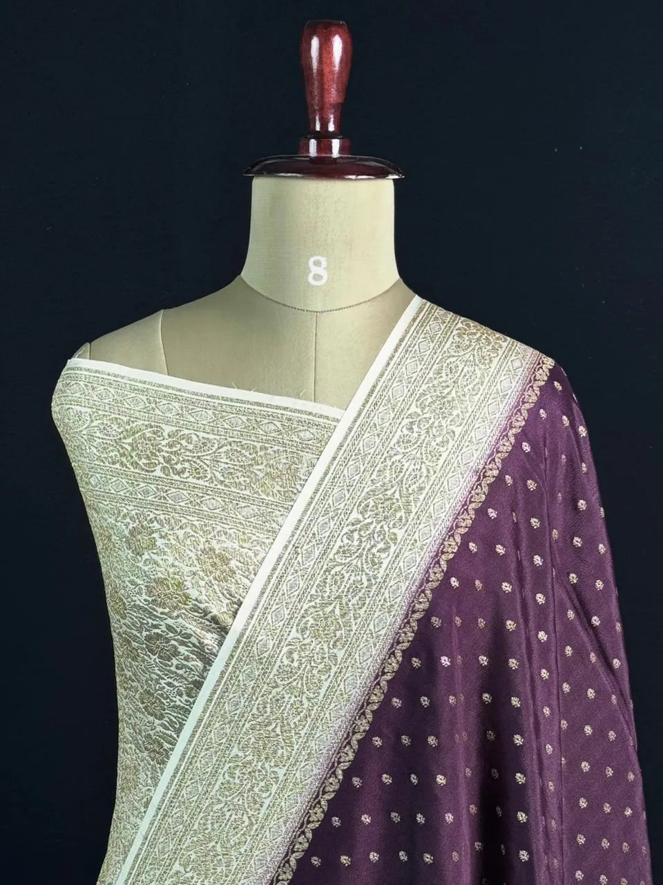 Pure Banarasi Crepe Saree