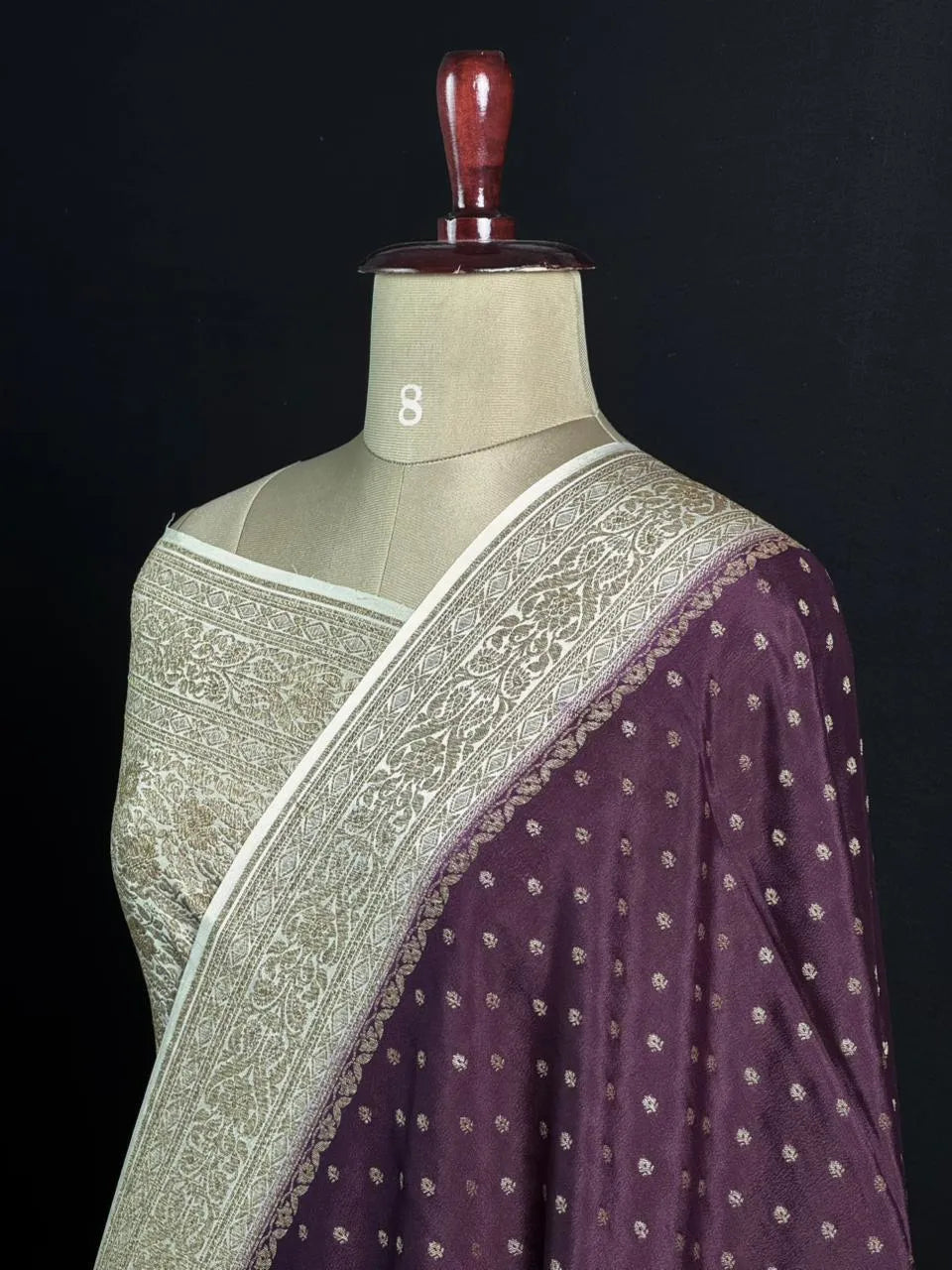 Pure Banarasi Crepe Saree